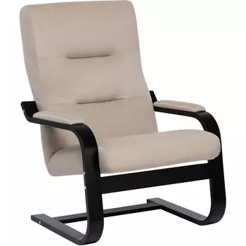 Кресло Leset Оскар (Фанера,Березовый шпон,Металл,Велюр/Бежевый) арт.2500000070402