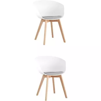 Кресло Libra Soft белое 2 шт Stool Group арт.УТ000037181