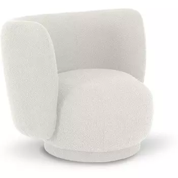 Кресло Lucca ОГОГО (арт.823187), (Ткань,Рогожка,Букле/Белый) ОГОГО Обстановочка!