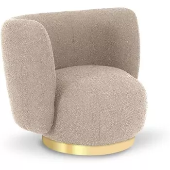 Кресло Lucca ОГОГО (арт.852622), (Ткань,Рогожка,Букле/Бежевый) ОГОГО Обстановочка!