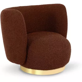 Кресло Lucca ОГОГО (арт.853025), (Ткань,Рогожка,Букле/Терракотовый) ОГОГО Обстановочка!