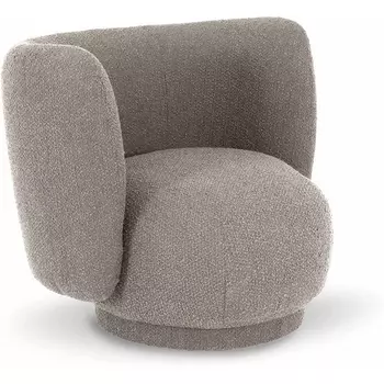 Кресло Lucca вращающееся ОГОГО (арт.823172), (Ткань,Рогожка,Букле/Бежевый) ОГОГО Обстановочка!