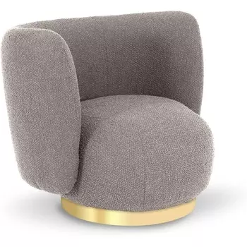 Кресло Lucca вращающееся ОГОГО (арт.853064), (Ткань,Рогожка,Букле/Бежевый) ОГОГО Обстановочка!