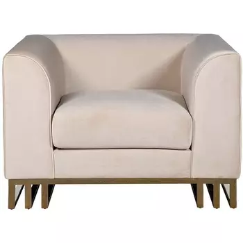 Кресло Lucerne велюр бежевое 110*86*75см Garda Decor арт.102AN-20491