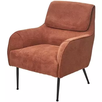 Кресло MAGDA Cato-08 коричневый, ткань / черный каркас, ®DISAUR M-City