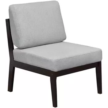 Кресло Массив мягкое ткань серый, каркас венге от фабрики Mebelik