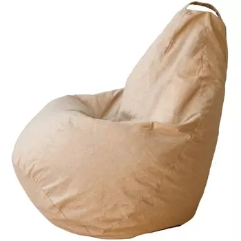 Кресло мешок Dreambag Груша Бежевая Рогожка (L, Классический) 5016011