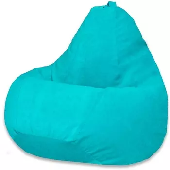 Кресло мешок Dreambag Груша Бирюзовый Микровельвет (XL, Классический) 5013021