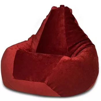 Кресло мешок Dreambag Груша Бордовый Микровельвет (XL, Классический) 5012121