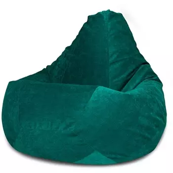 Кресло мешок Dreambag Груша Изумрудный Микровельвет (XL, Классический) 5011921