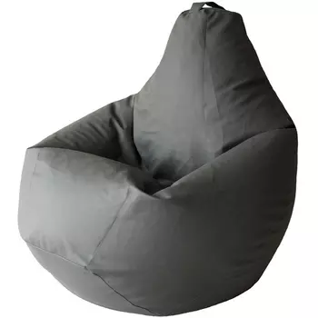 Кресло мешок Dreambag Груша Серая Экокожа (XL, Классический) 5022421