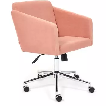Кресло хром розовый (флок) Tetchair 112994 13950