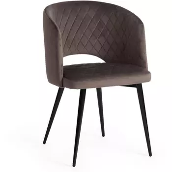 Кресло (mod. 717) темно-серый barkhat 14/черный (ткань/металл) Tetchair 114041 15434