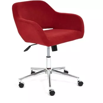 Кресло MODENA хром бордо (флок) (Tetchair)
