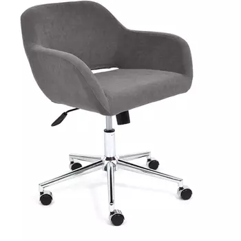 Кресло хром серый (флок) Tetchair 113269 14232