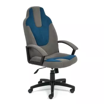 Кресло NEO (3) серый/синий (флок) (Tetchair)