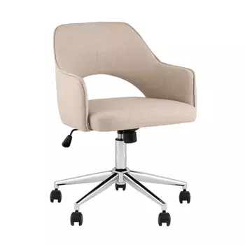 Кресло офисное Кларк рогожка бежевый Stool Group арт.УТ000039442