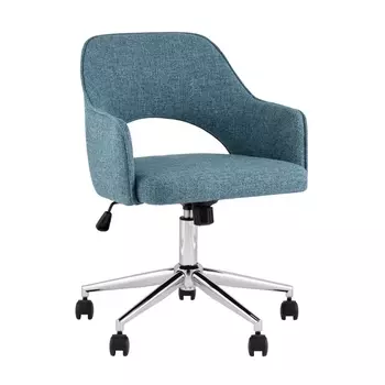 Кресло офисное Кларк рогожка синий Stool Group арт.УТ000039441