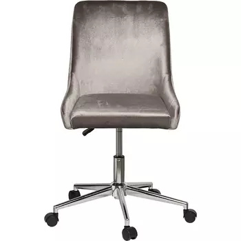 Кресло офисное серый велюр/хром 47*60*91см Garda Decor арт.GY-Z020KRES-TS