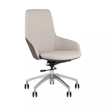 Кресло офисное TopChairs Soulo светло-серый, серый арт.УТ000039420