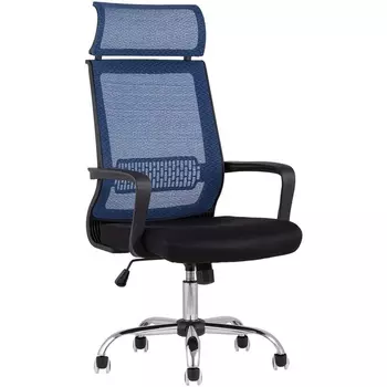 Кресло офисное TopChairs Style голубое (Stool Group)