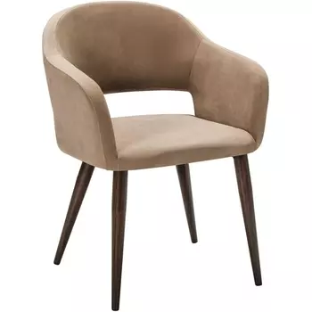 Кресло Oscar Diag beige/т.орех R-Home арт.410118152h_beige_т.орех