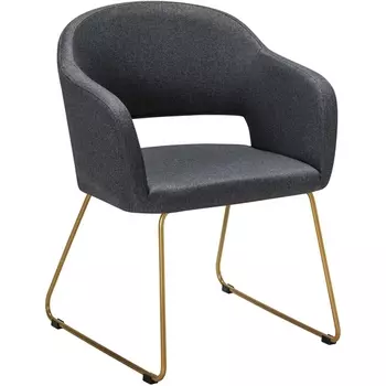 Кресло Oscar тёмно-серый/Линк золото R-Home арт.410118134h_Dark grey