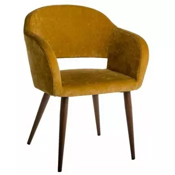 Кресло Oscar Жёлт/Тёмный Орех R-Home арт.4101180h_ЖёлтТОрех
