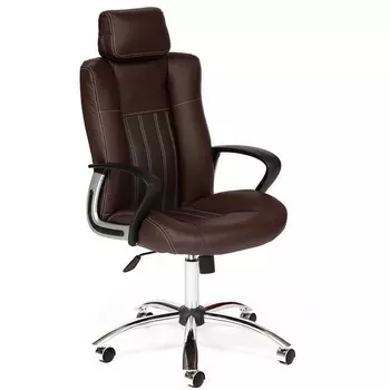 Кресло OXFORD хром коричневый/коричневый перфорированный (кож/зам) (Tetchair)