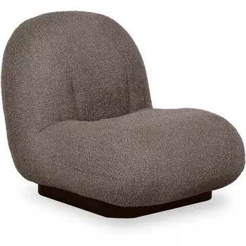 Кресло Pacha Wood ОГОГО (арт.853211), (искусственный Мех/Коричневый) ОГОГО Обстановочка!