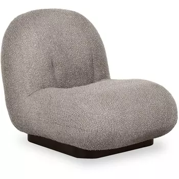 Кресло Pacha Wood ОГОГО (арт.853215), (искусственный Мех/Бежевый) ОГОГО Обстановочка!