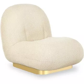 Кресло Pacha Wood ОГОГО (арт.853224), (искусственный Мех/Белый) ОГОГО Обстановочка!