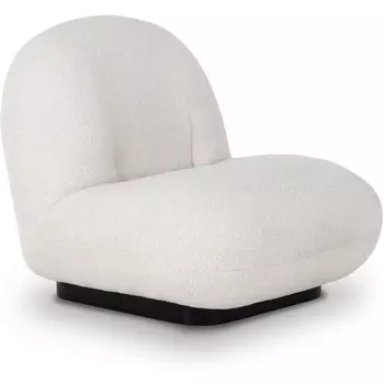 Кресло Pacha Wood ОГОГО (арт.860619), (искусственный Мех/Белый) ОГОГО Обстановочка!