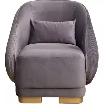 Кресло Palazzo серое Ром504+Ром504 81*81*79см Garda Decor арт.PALAZZO-K-ROM504