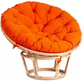 Кресло "PAPASAN ECO" P115-1/SP STD / c подушкой, ремешками (Светлое дерево) Tetchair