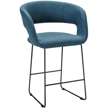 Кресло полубар Hugs синий/Линк R-Home арт.410131126h_blueart_черн_ПБ