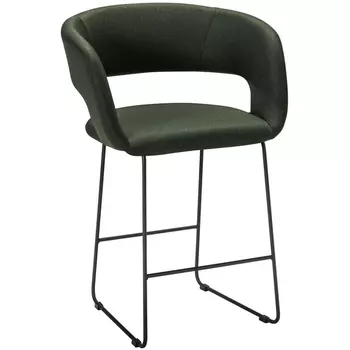 Кресло полубар Hugs тёмно-зеленый/Линк R-Home арт.410131136h_Dark_Green_черн_ПБ