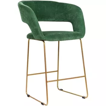 Кресло полубар Hugs зеленый/Линк золото R-Home арт.410131106h_green_золото_ПБ