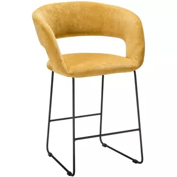 Кресло полубар Hugs желтый/Линк R-Home арт.410131136h_sun_черн_ПБ