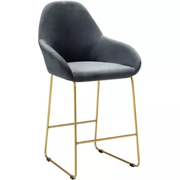 Кресло полубар Kent Diag grey/Линк золото R-Home арт.410119146h_Diaggrey_золото_ПБ