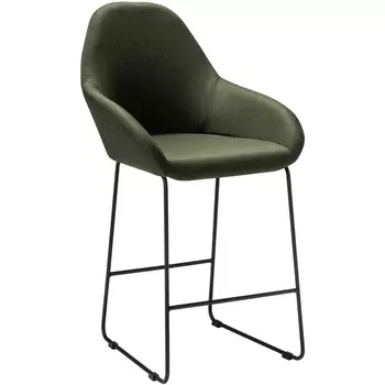 Кресло полубар Kent тёмно-зеленый/Линк R-Home арт.410119125h_ТмЗел_черн_ПБ