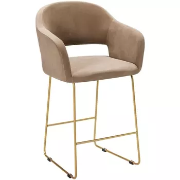 Кресло полубар Oscar Diag beige/Линк золото R-Home арт.410118156h_Diagbeige_золото_ПБ