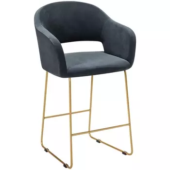 Кресло полубар Oscar Diag grey/Линк золото R-Home арт.410118146h_Diaggrey_золото_ПБ