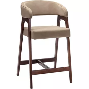 Кресло полубарное Baxter Beige/т.орех R-Home арт.400216220h_diagbeige_nut