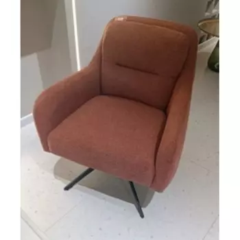 Кресло поворотное M-City SHADE 360 град., ткань HAGA16, цвет темно-серый / черный каркас