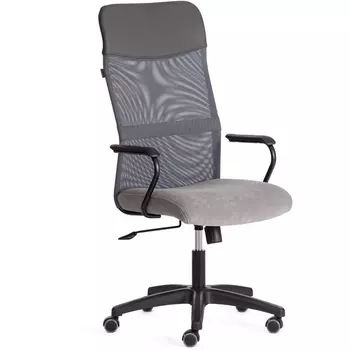 Кресло PRACTIC (мп) (Флок,Искусственная кожа /Серый) Tetchair