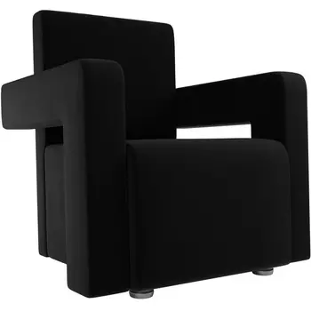 Кресло Рамос (микровельвет черный) Лига Диванов 109035