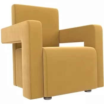 Кресло Рамос (микровельвет желтый) Лига Диванов 109029