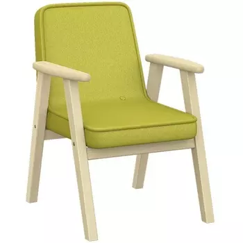 Кресло Ретро ткань лайм, каркас лак от фабрики Mebelik