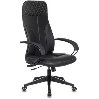 Кресло руководителя Бюрократ CH-608/ECO черный эко.кожа крестовина пластик